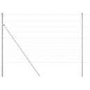 vidaXL Legelőkerítés Ezüst 50 x 1.5 m Horganyzott acél
