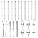 vidaXL Legelőkerítés Ezüst 50 x 1.5 m Horganyzott acél