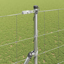 vidaXL Legelőkerítés Ezüst 50 x 1.5 m Horganyzott acél