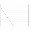 vidaXL Talajra rögzíthető hegesztett drótkerítés 50 x 1,5 m Ezüst Háló