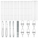 vidaXL Legelőkerítés Ezüst 50 x 1.5 m Horganyzott acél