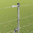 vidaXL Legelőkerítés Ezüst 50 x 1.6 m Horganyzott acél