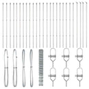 vidaXL Legelőkerítés Ezüst 50 x 1.6 m Horganyzott acél