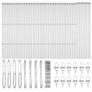 vidaXL Legelőkerítés Ezüst 100 x 1 m Horganyzott acél