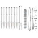 vidaXL Legelőkerítés Ezüst 25 x 1 m Horganyzott acél