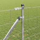 vidaXL Legelőkerítés Ezüst 25 x 1.2 m Horganyzott acél