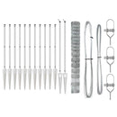 vidaXL Legelőkerítés Ezüst 25 x 1.2 m Horganyzott acél