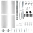 vidaXL Legelőkerítés Ezüst 25 x 1.2 m Horganyzott acél