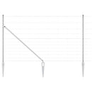 vidaXL Legelőkerítés Ezüst 25 x 1.4 m Horganyzott acél