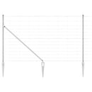 vidaXL Legelőkerítés Ezüst 25 x 1.4 m Horganyzott acél