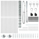 vidaXL Legelőkerítés Ezüst 25 x 1.5 m Horganyzott acél