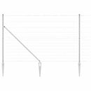 vidaXL Legelőkerítés Ezüst 25 x 1.5 m Horganyzott acél