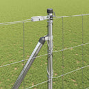 vidaXL Legelőkerítés Ezüst 25 x 1.6 m Horganyzott acél