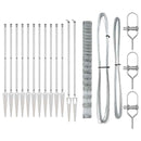 vidaXL Legelőkerítés Ezüst 25 x 1.6 m Horganyzott acél