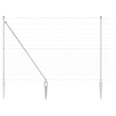 vidaXL Legelőkerítés Ezüst 25 x 1.6 m Horganyzott acél