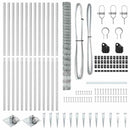 vidaXL Legelőkerítés Ezüst 25 x 1.6 m Horganyzott acél