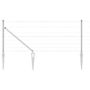 vidaXL Legelőkerítés Ezüst 50 x 0.8 m Horganyzott acél