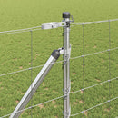 vidaXL Legelőkerítés Ezüst 50 x 1.2 m Horganyzott acél