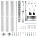 vidaXL Legelőkerítés Ezüst 50 x 1.2 m Horganyzott acél