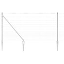 vidaXL Legelőkerítés Ezüst 50 x 1.2 m Horganyzott acél