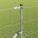 vidaXL Legelőkerítés Ezüst 50 x 1.4 m Horganyzott acél