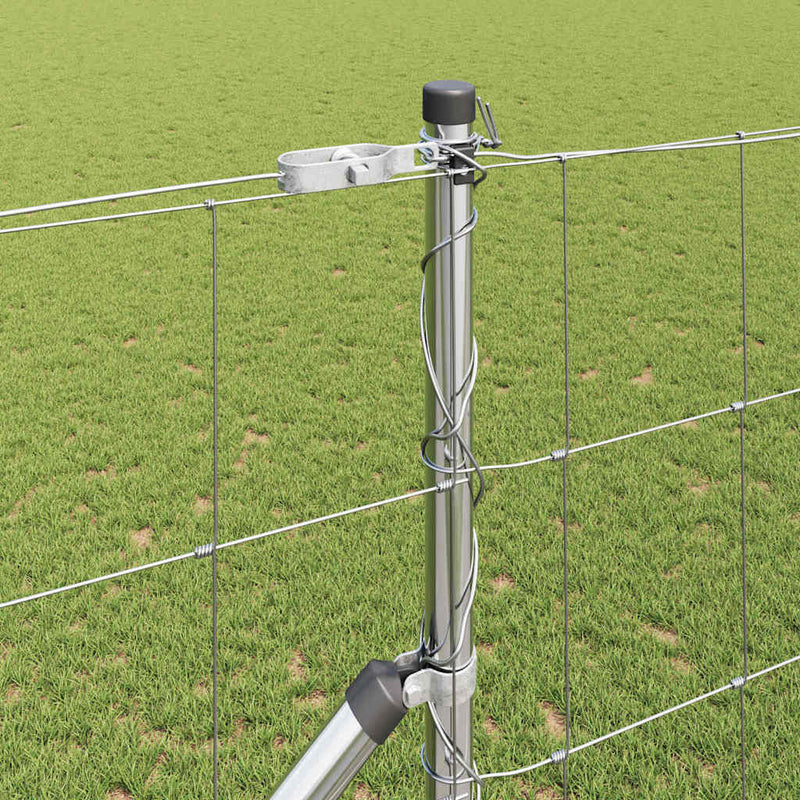 vidaXL Legelőkerítés Ezüst 50 x 1.4 m Horganyzott acél