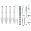 vidaXL Legelőkerítés Ezüst 50 x 1.4 m Horganyzott acél