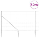 vidaXL Legelőkerítés Ezüst 50 x 1.4 m Horganyzott acél