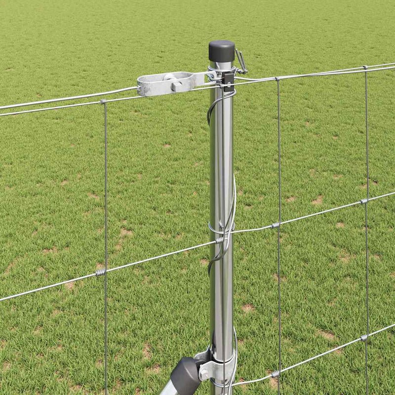 vidaXL Legelőkerítés Ezüst 50 x 1.5 m Horganyzott acél