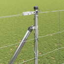 vidaXL Legelőkerítés Ezüst 50 x 1.6 m Horganyzott acél