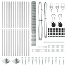 vidaXL Legelőkerítés Ezüst 50 x 1.6 m Horganyzott acél