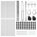 vidaXL Legelőkerítés Ezüst 100 x 0.8 m Horganyzott acél