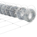 vidaXL Legelőkerítés Ezüst 100 x 0.8 m Horganyzott acél