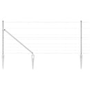 vidaXL Legelőkerítés Ezüst 100 x 1 m Horganyzott acél