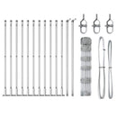 vidaXL Legelőkerítés Ezüst 25 x 0.8 m Horganyzott acél