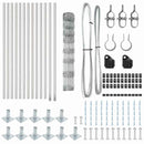 vidaXL Legelőkerítés Ezüst 25 x 1 m Horganyzott acél