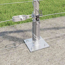 vidaXL Hegesztett Drótháló Beton Alappal 25 x 1 m Horganyzott Acél