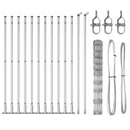 vidaXL Legelőkerítés Ezüst 25 x 1.2 m Horganyzott acél