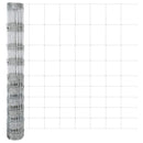 vidaXL Legelőkerítés Ezüst 25 x 1.2 m Horganyzott acél