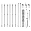 vidaXL Legelőkerítés Ezüst 25 x 1.2 m Horganyzott acél