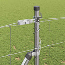 vidaXL Legelőkerítés Ezüst 25 x 1.2 m Horganyzott acél