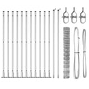 vidaXL Legelőkerítés Ezüst 25 x 1.2 m Horganyzott acél