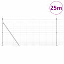 vidaXL Hegesztett Drótháló Beton Alappal 25 x 1,2 m Ezüst Háló