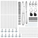 vidaXL Legelőkerítés Ezüst 25 x 1.4 m Horganyzott acél