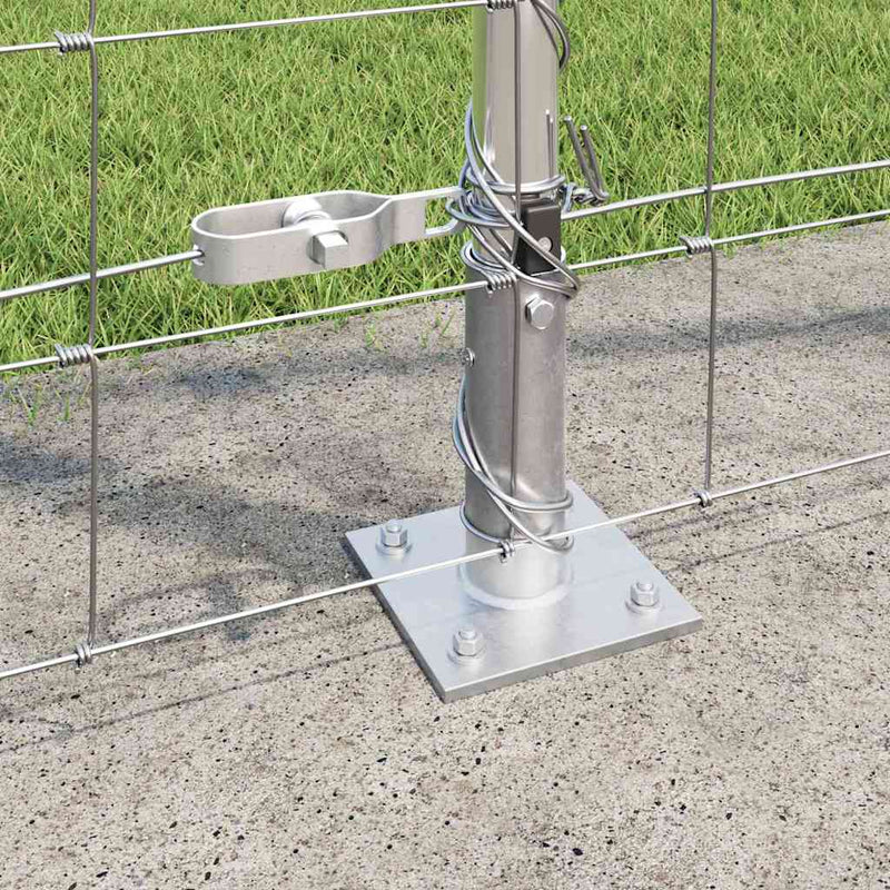 vidaXL Legelőkerítés Ezüst 25 x 1.4 m Horganyzott acél