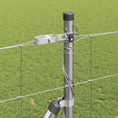 vidaXL Legelőkerítés Ezüst 25 x 1.4 m Horganyzott acél