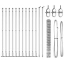 vidaXL Legelőkerítés Ezüst 25 x 1.4 m Horganyzott acél