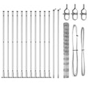 vidaXL Legelőkerítés Ezüst 25 x 1.5 m Horganyzott acél