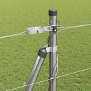 vidaXL Legelőkerítés Ezüst 25 x 1.5 m Horganyzott acél