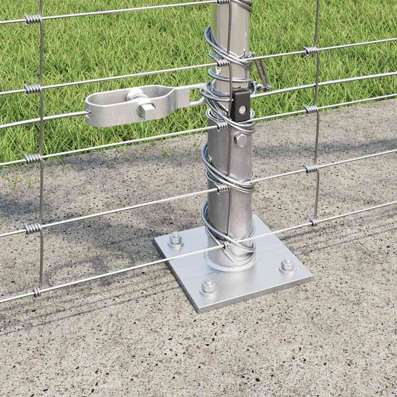 vidaXL Legelőkerítés Ezüst 25 x 1.5 m Horganyzott acél